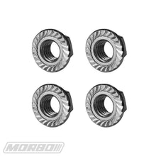Load image into Gallery viewer, MORBO #8-32 M4 SERATED FLANGE NUTS (4PC.)
