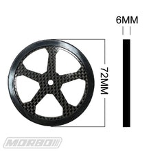 Load image into Gallery viewer, MORBO STARFIGHTER CARBON FIBER WHEELS (2PC.)
