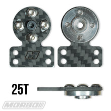 Load image into Gallery viewer, MORBO 25T ADJUSTABLE CARBON FIBER SERVO HORN (24.5MM X 20MM)
